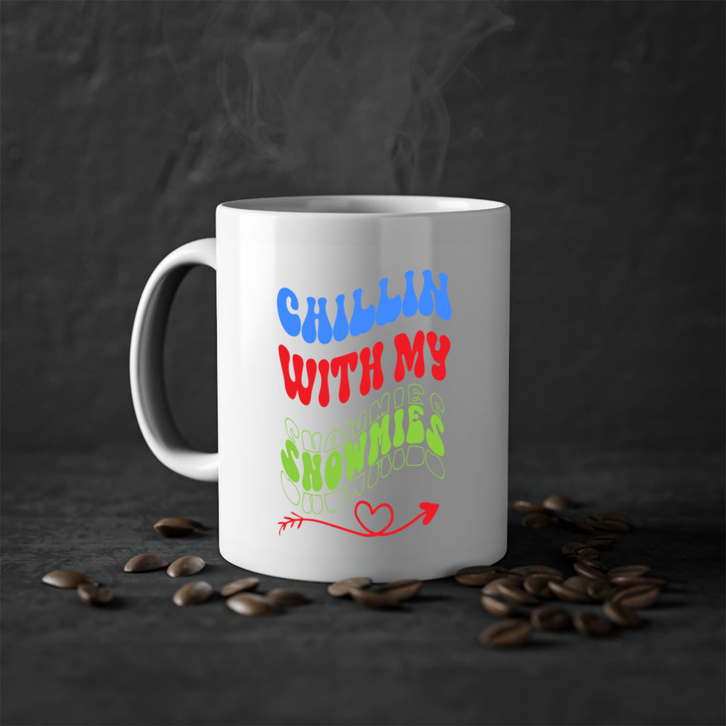 Chillin with my snowmies 42#- winter-Mug / Coffee Cup