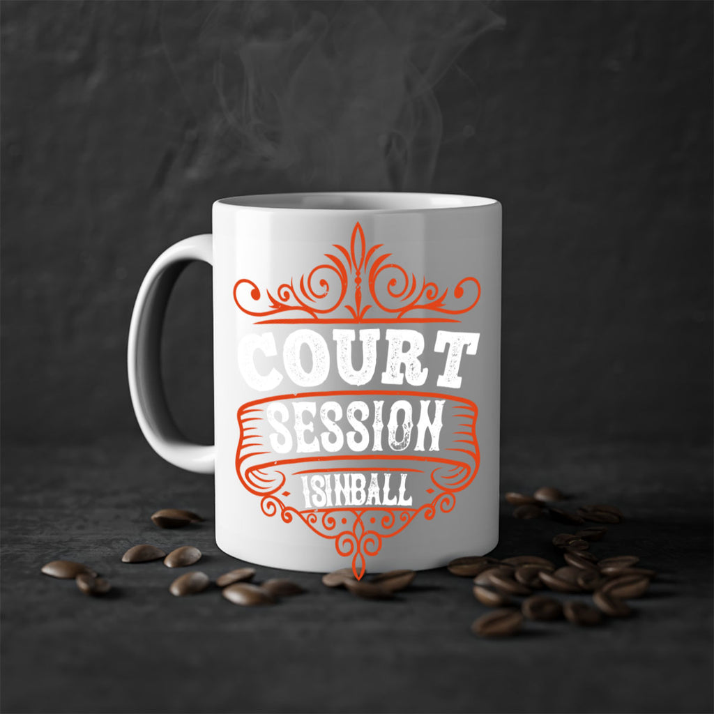 Court is in ball session 1350#- basketball-Mug / Coffee Cup