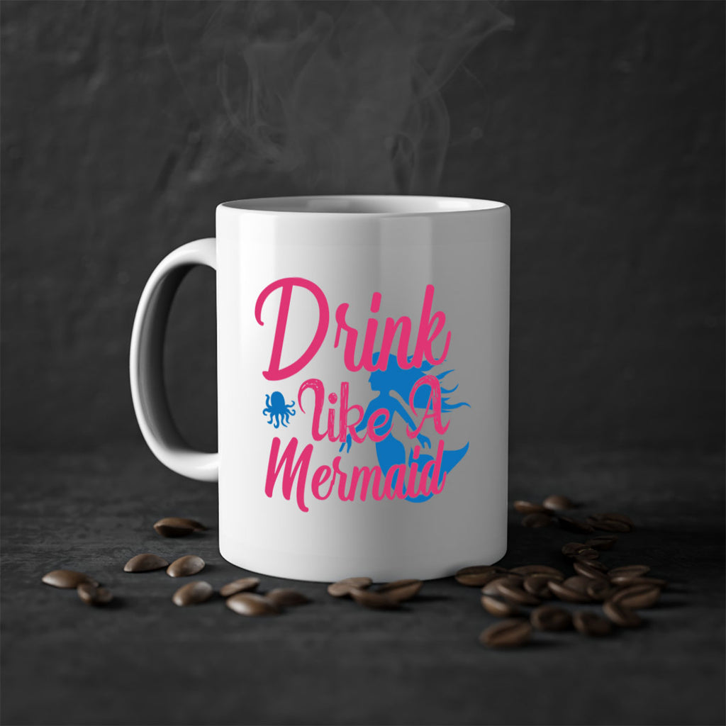 Drink Like A Mermaid 140#- mermaid-Mug / Coffee Cup