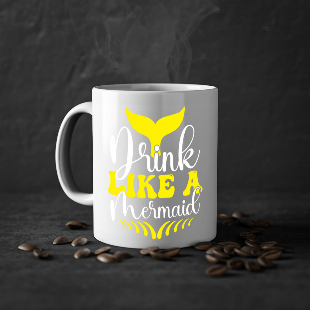 Drink Like a Mermaid 138#- mermaid-Mug / Coffee Cup