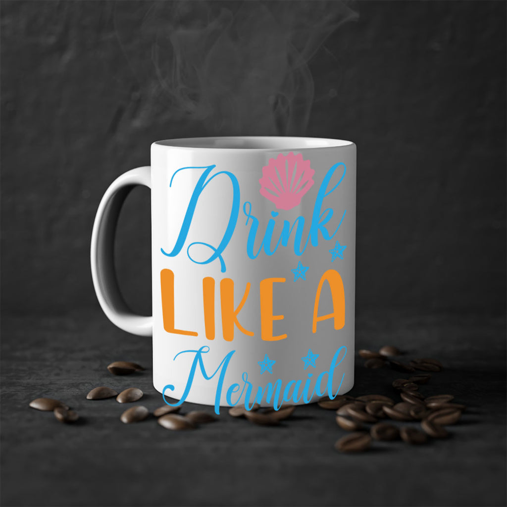 Drink Like a Mermaid 153#- mermaid-Mug / Coffee Cup