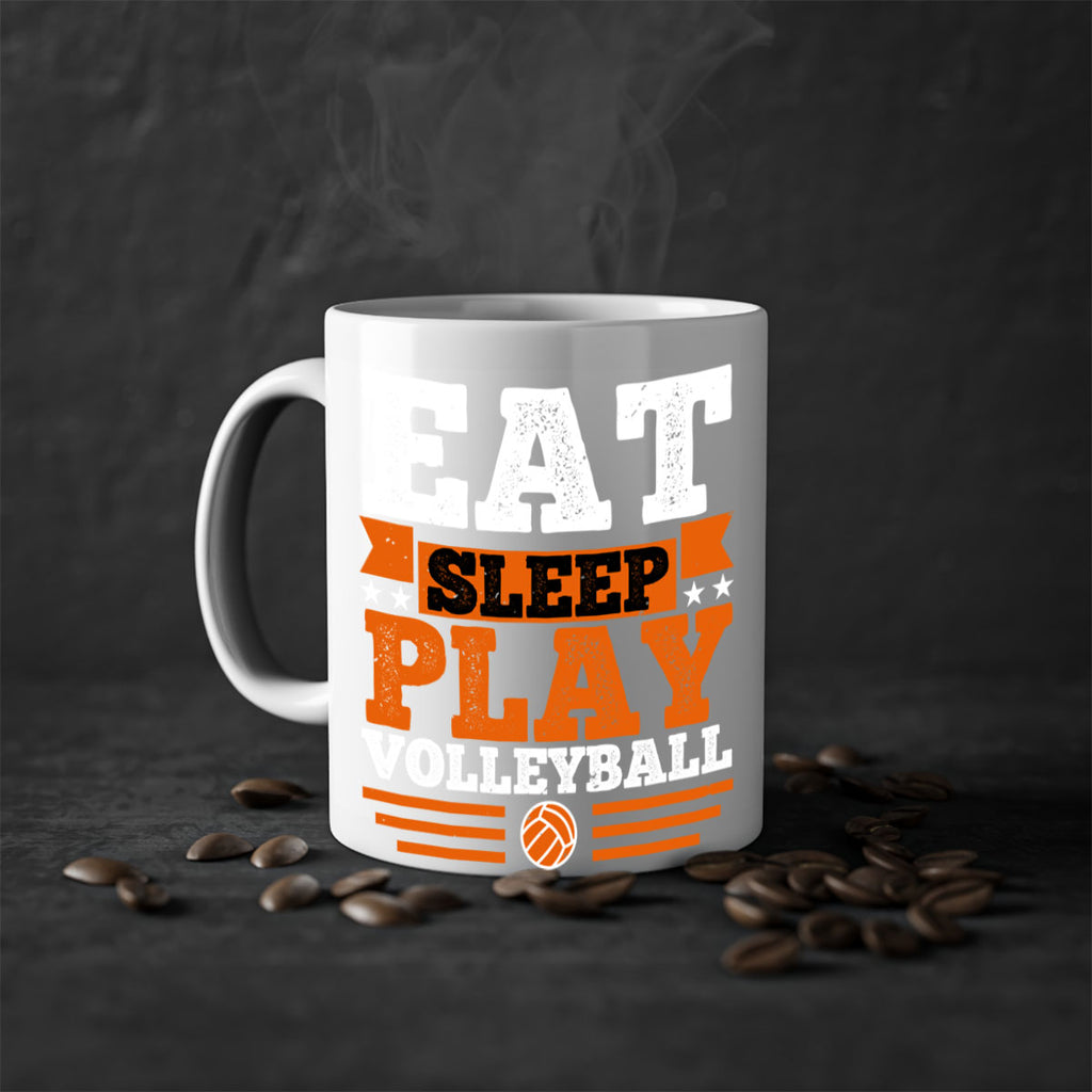 Eat sleep play volleyball 2340#- basketball-Mug / Coffee Cup