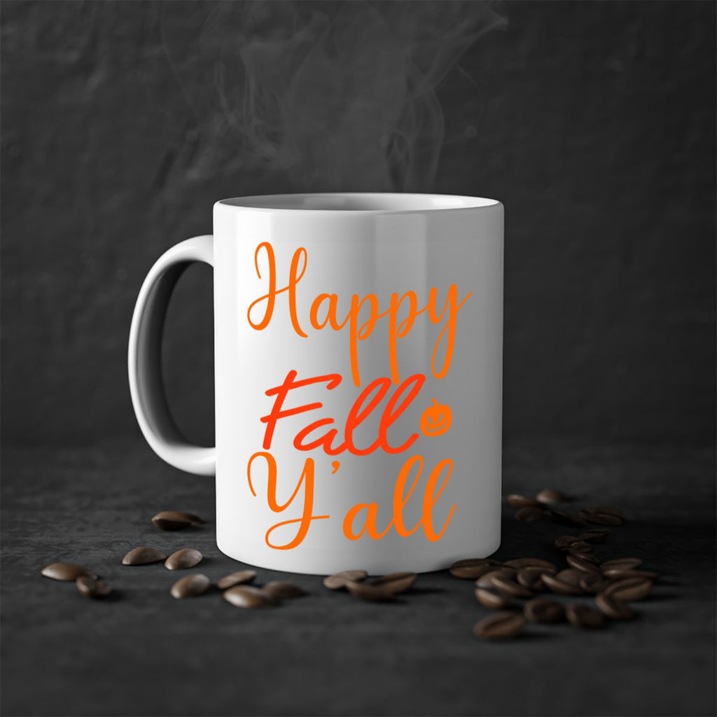 Happy Fall Yall Design 233#- fall-Mug / Coffee Cup