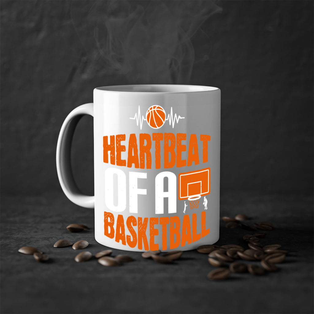 Heartbeat of a basketball 1191#- basketball-Mug / Coffee Cup