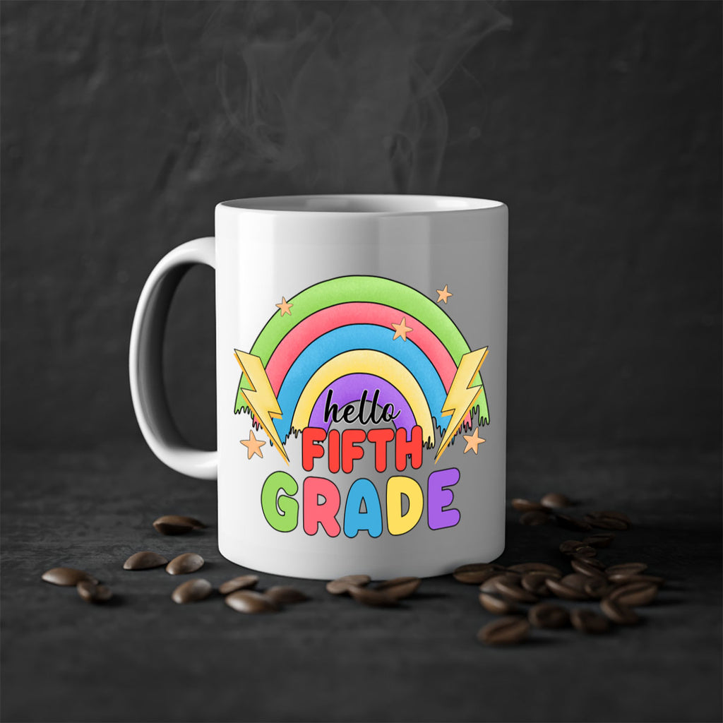 Hello 5th Grade Rainbow 14#- 5th grade-Mug / Coffee Cup