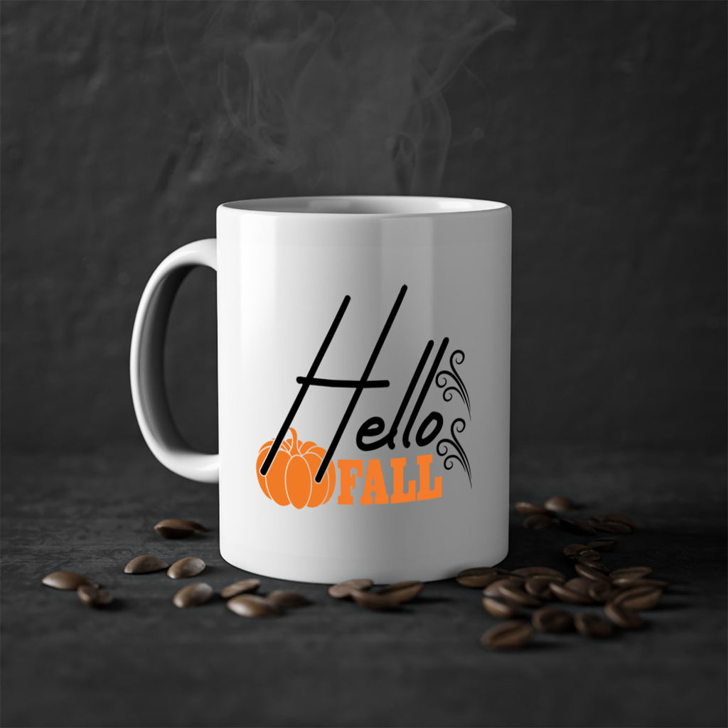 Hello Fall 281#- fall-Mug / Coffee Cup