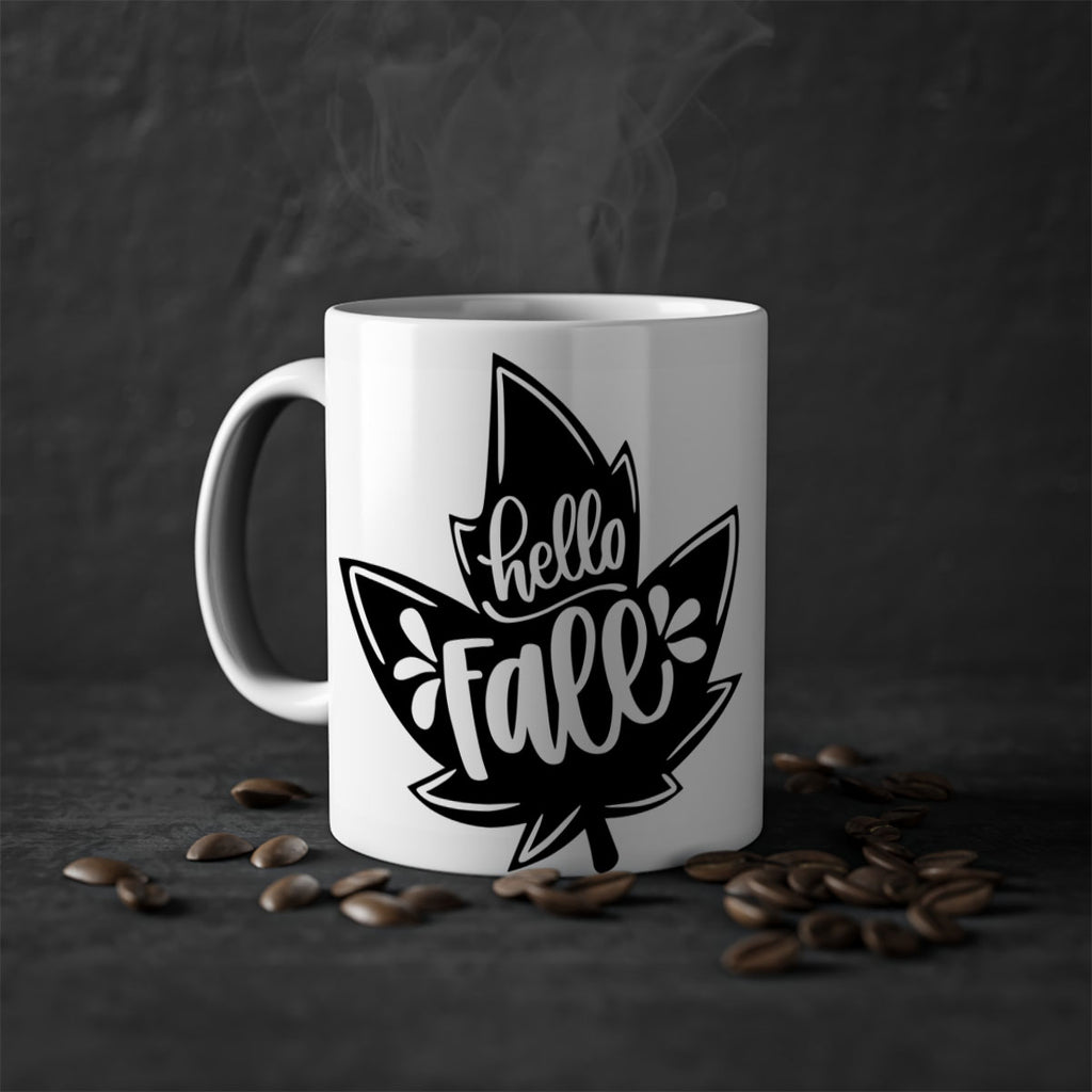 Hello Fall 494#- fall-Mug / Coffee Cup