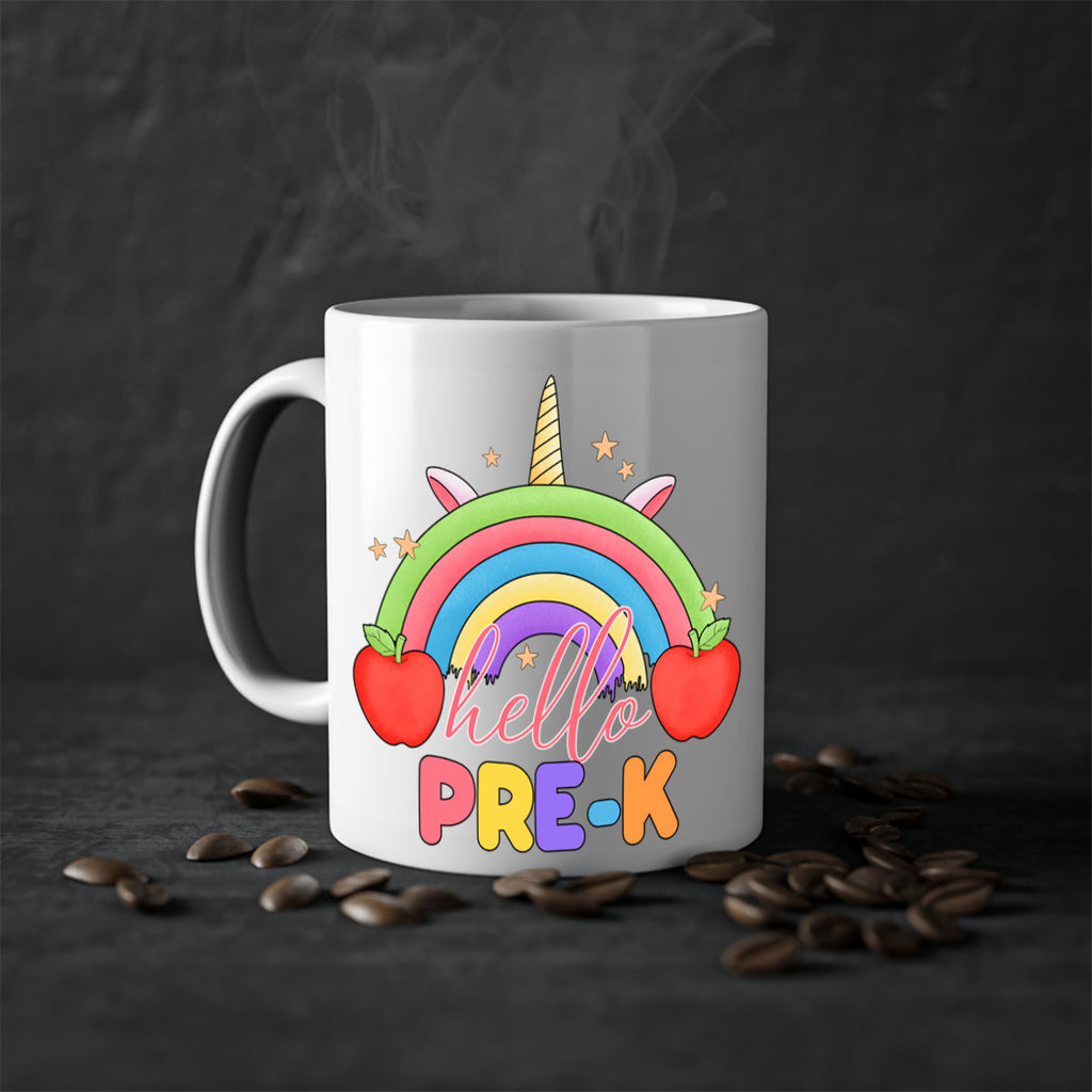Hello PreK Unicorn Rainbow 7#- preK-Mug / Coffee Cup
