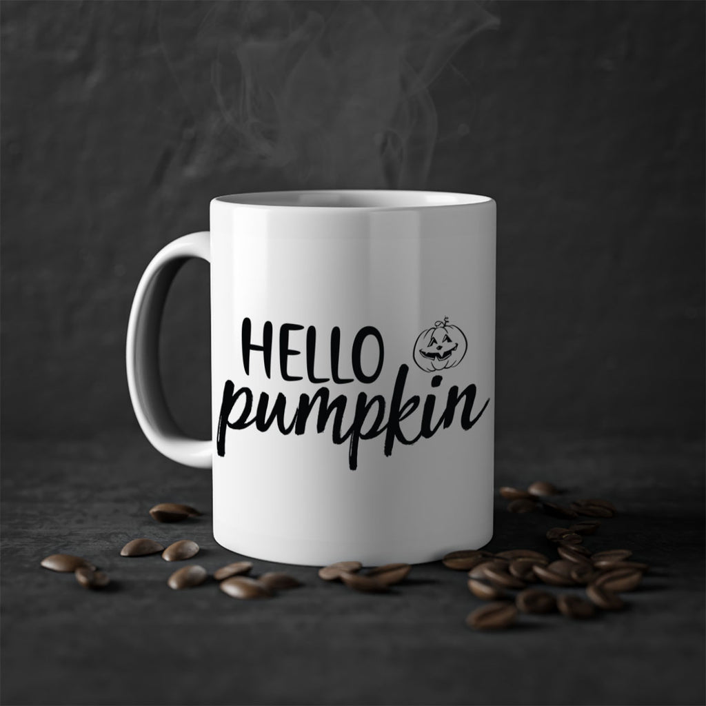 Hello Pumpkin 286#- fall-Mug / Coffee Cup