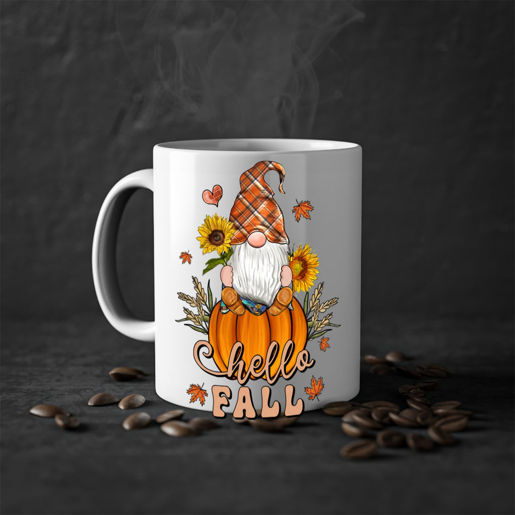 HelloFallAutumnGnome 298#- fall-Mug / Coffee Cup