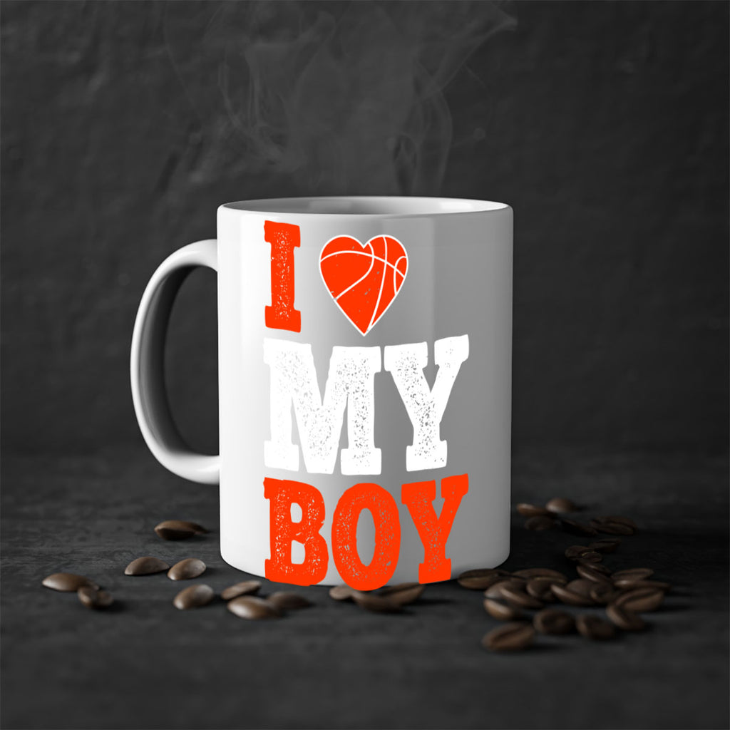 I love my boy 2254#- basketball-Mug / Coffee Cup