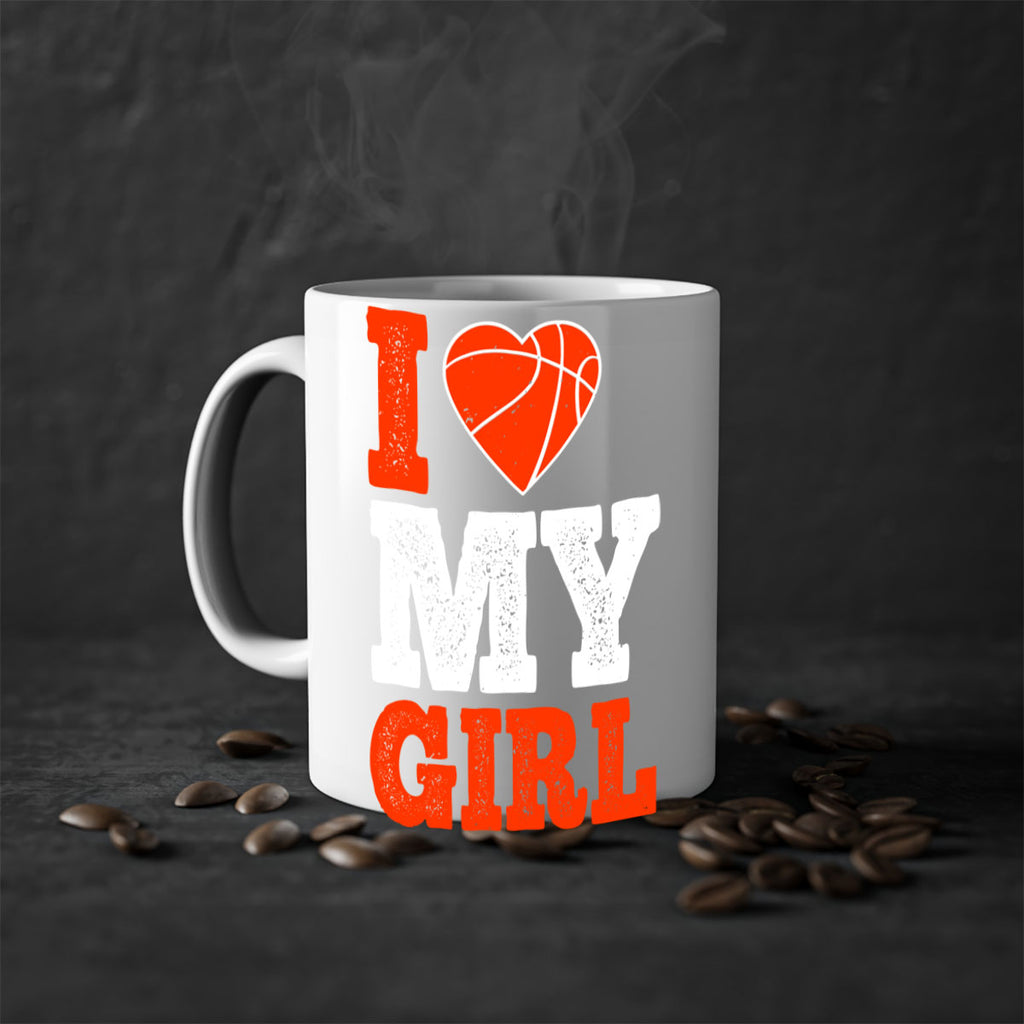 I love my girl 2244#- basketball-Mug / Coffee Cup