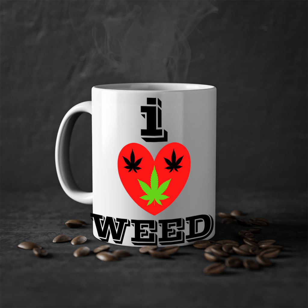 I love weed 128#- marijuana-Mug / Coffee Cup