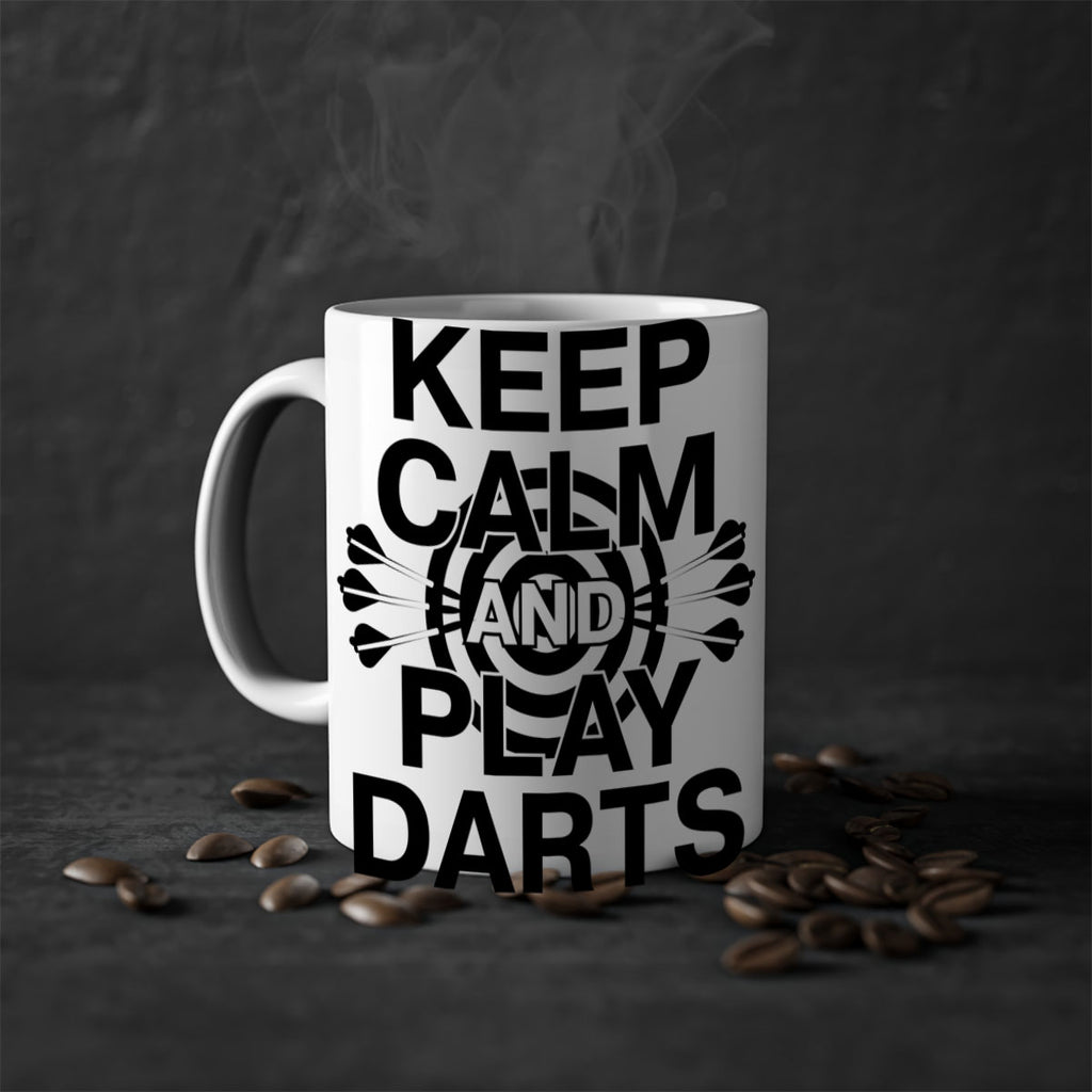 Keep calm And play Darts 961#- darts-Mug / Coffee Cup