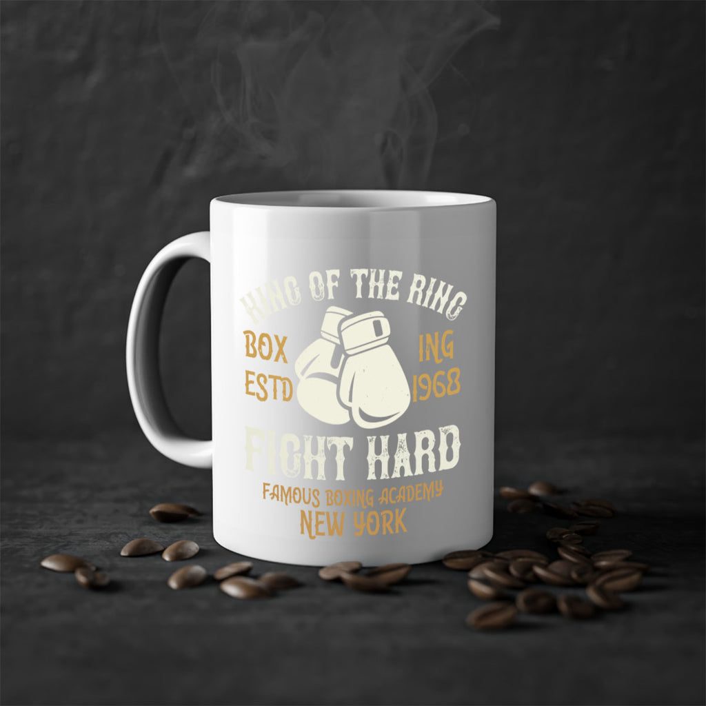 King Of The Ring Boxing Estd Fight Hard Famous Boxing Academy New York 1907#- boxing-Mug / Coffee Cup