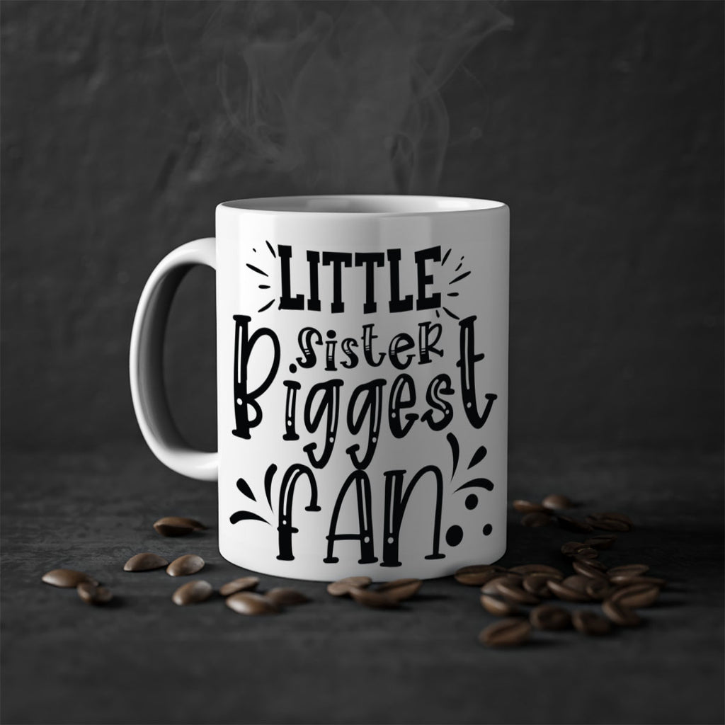 Little Sister Biggest Fan 2055#- baseball-Mug / Coffee Cup