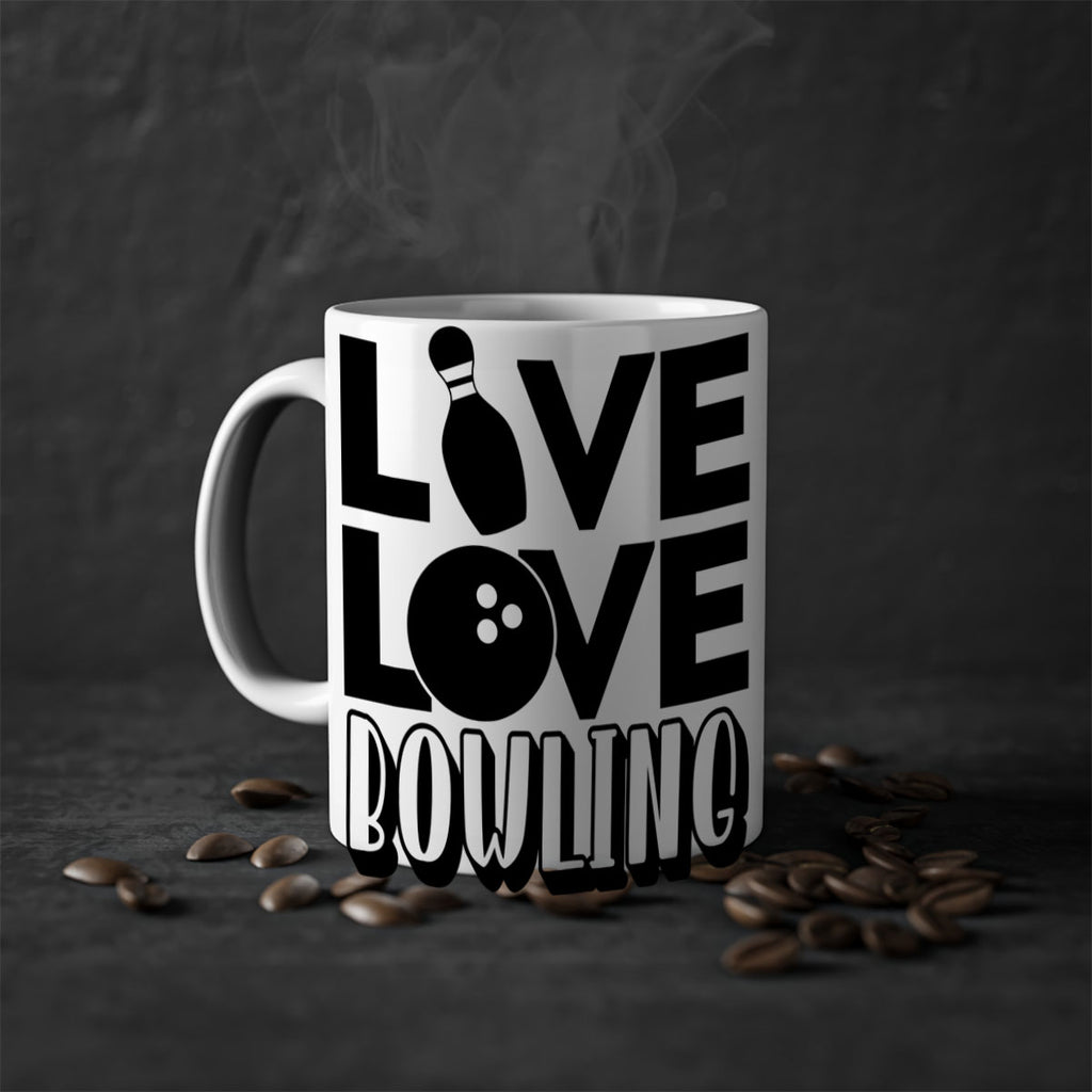Live Love Bowling 833#- bowling-Mug / Coffee Cup