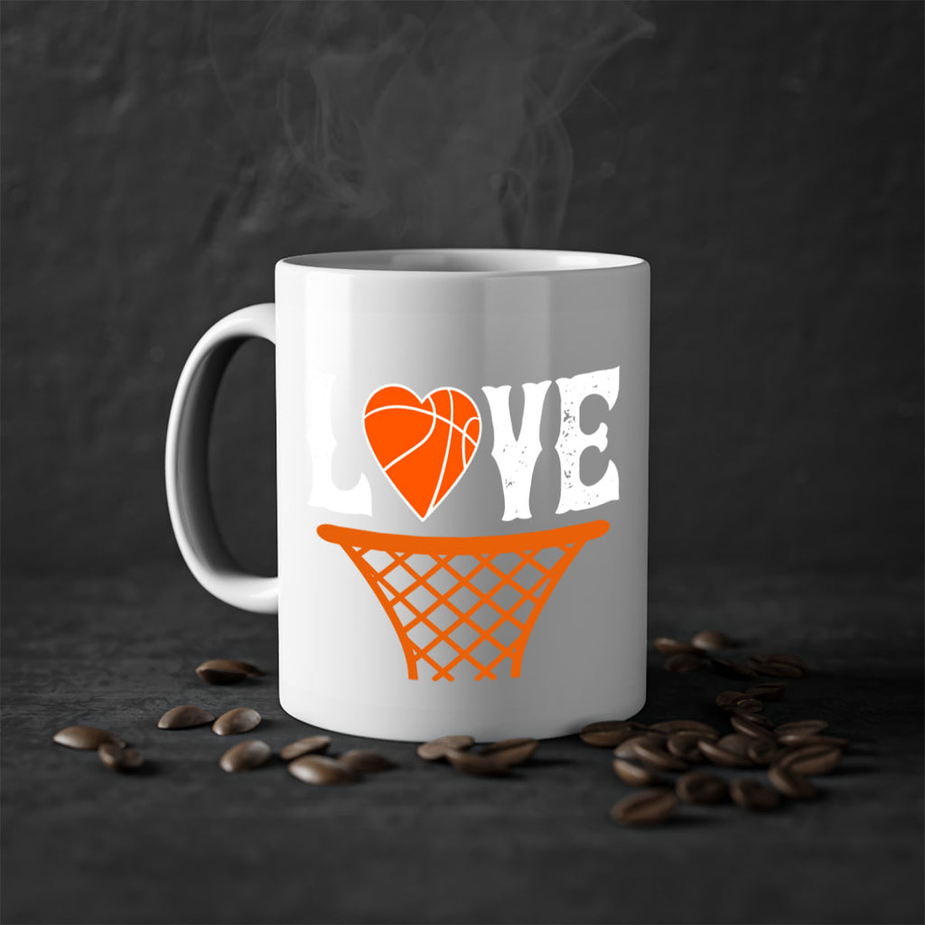 Love 704#- basketball-Mug / Coffee Cup