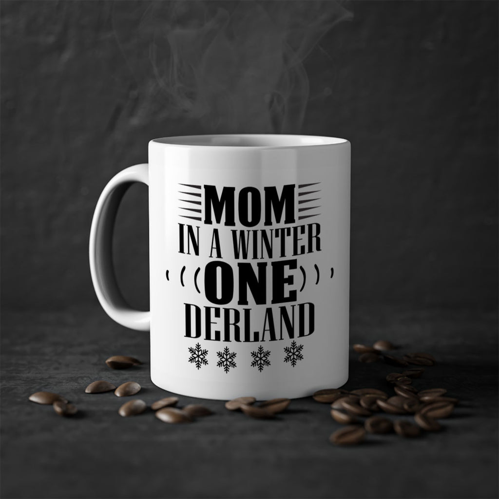 MOM IN A WINTER ONE DERLAND 322#- winter-Mug / Coffee Cup