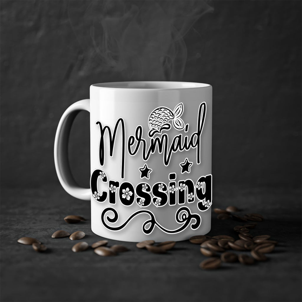 Mermaid Crossing 400#- mermaid-Mug / Coffee Cup