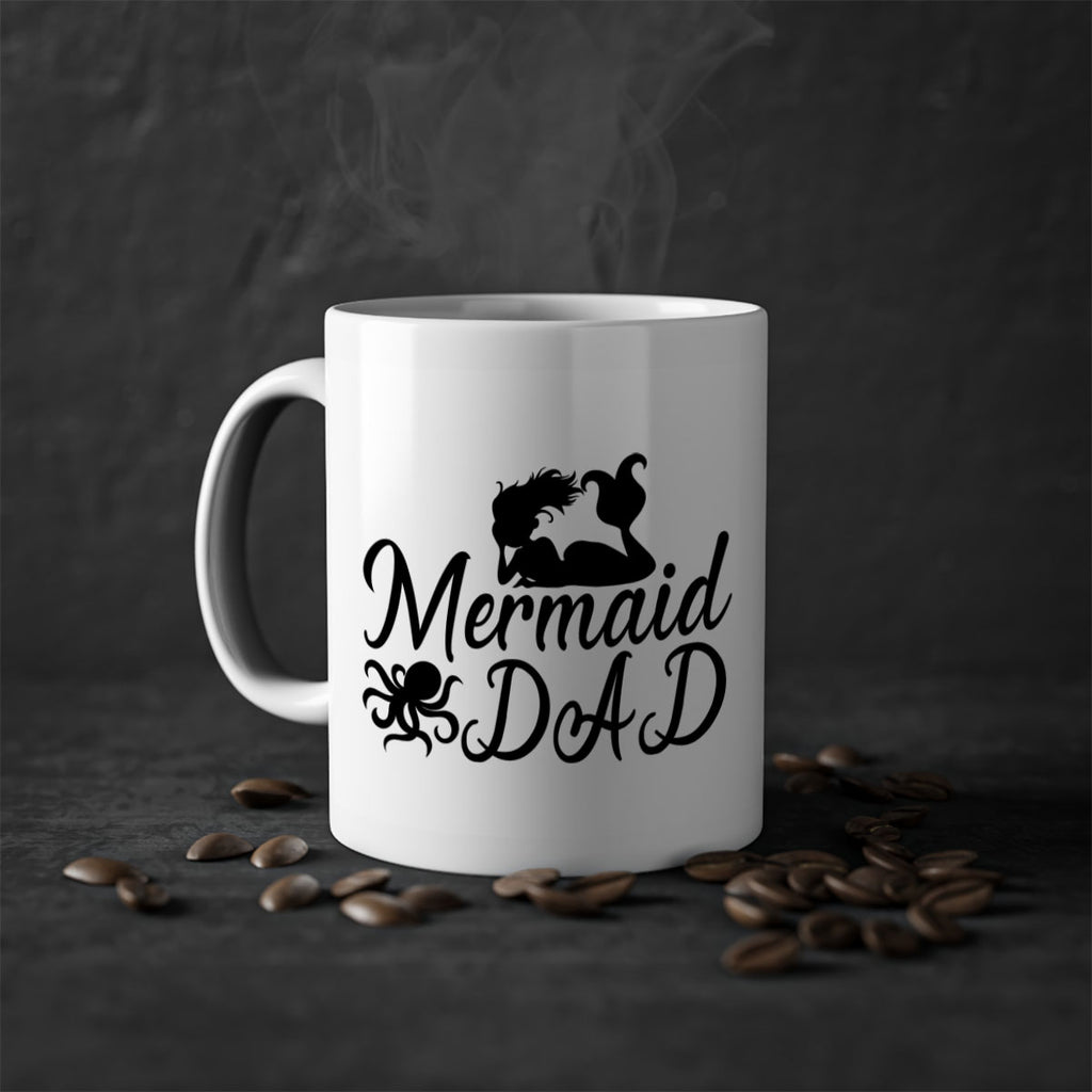Mermaid Dad 357#- mermaid-Mug / Coffee Cup