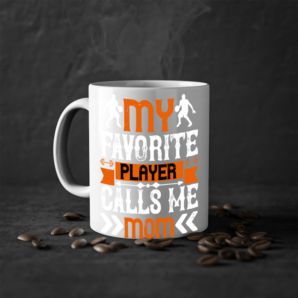 My favorite player calls me mom 1857#- basketball-Mug / Coffee Cup