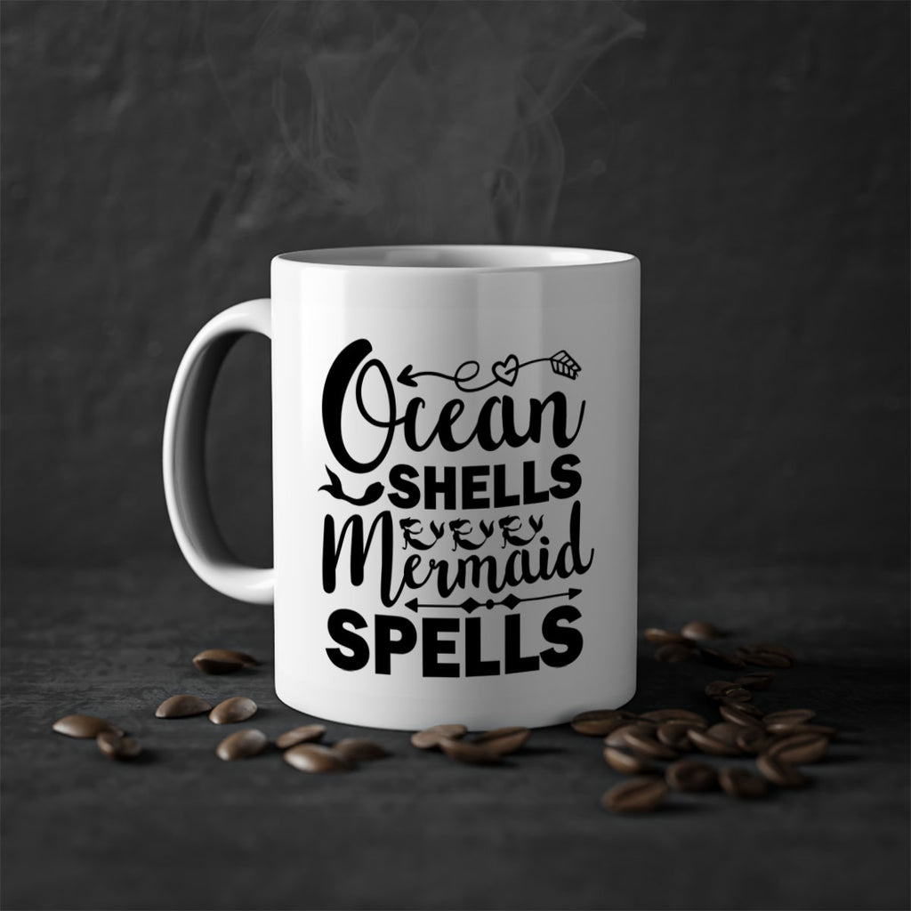 Ocean Shells Mermaid Spells 521#- mermaid-Mug / Coffee Cup