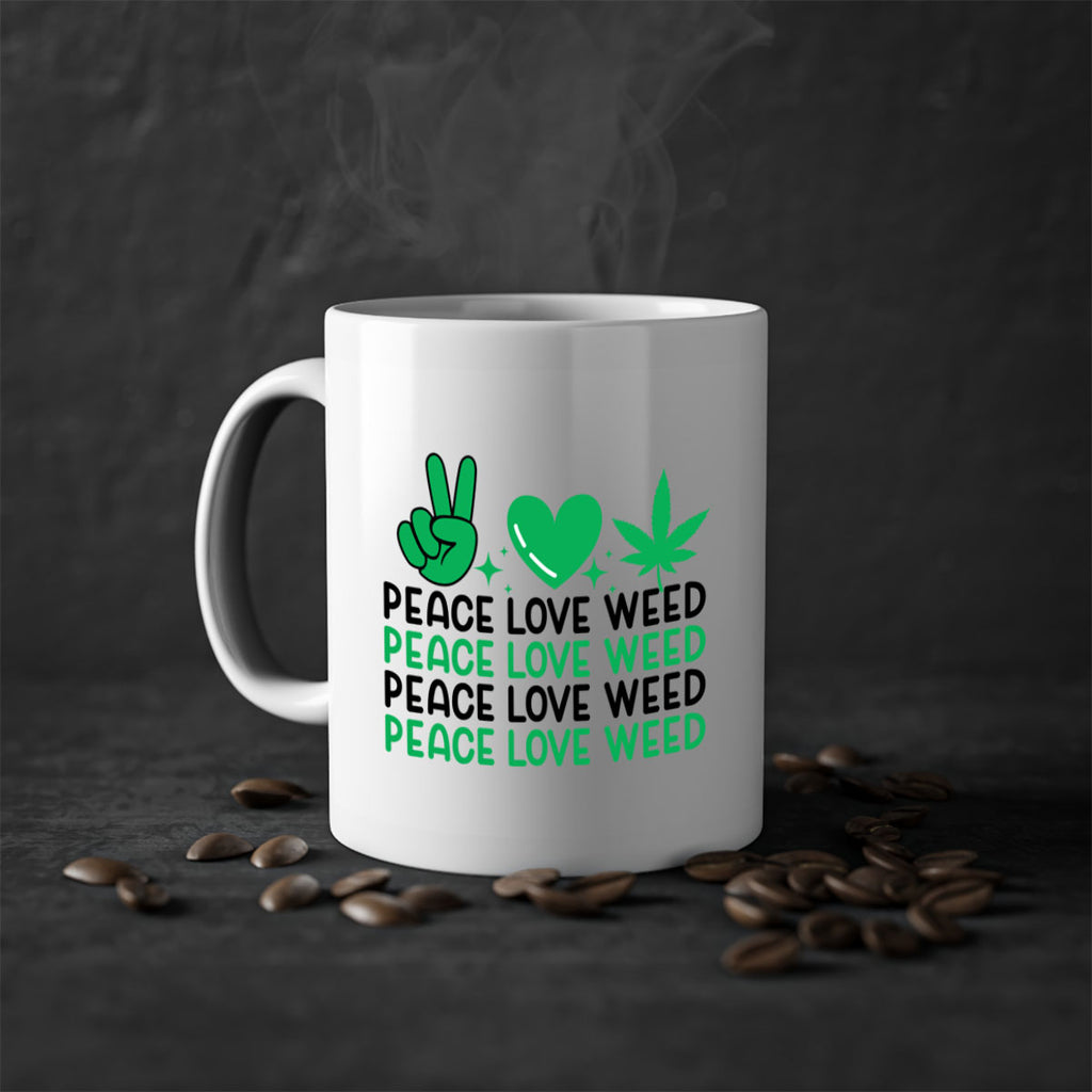 Peace Love Weed 219#- marijuana-Mug / Coffee Cup