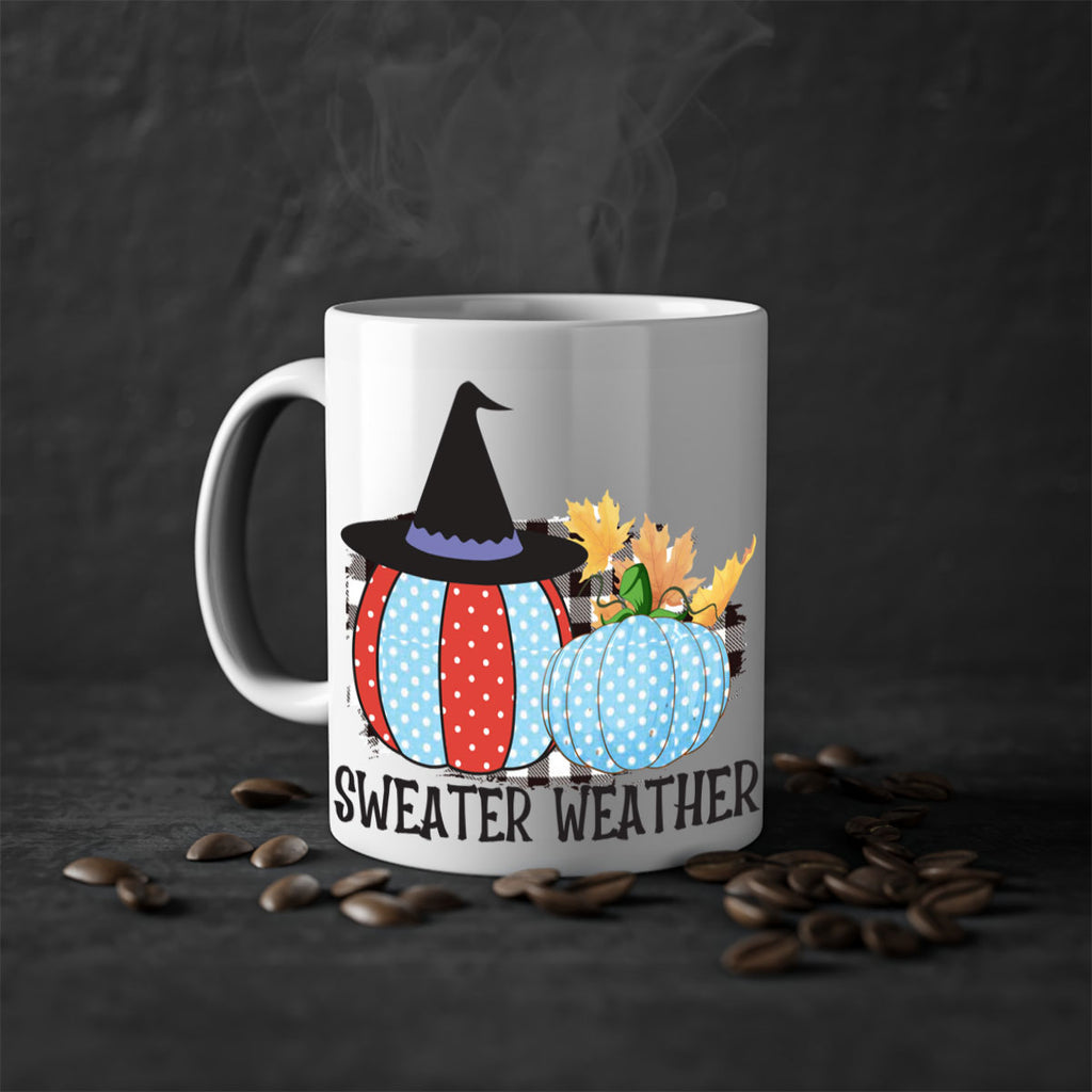 Sweater Weather Pumpkin Gnome 586#- fall-Mug / Coffee Cup