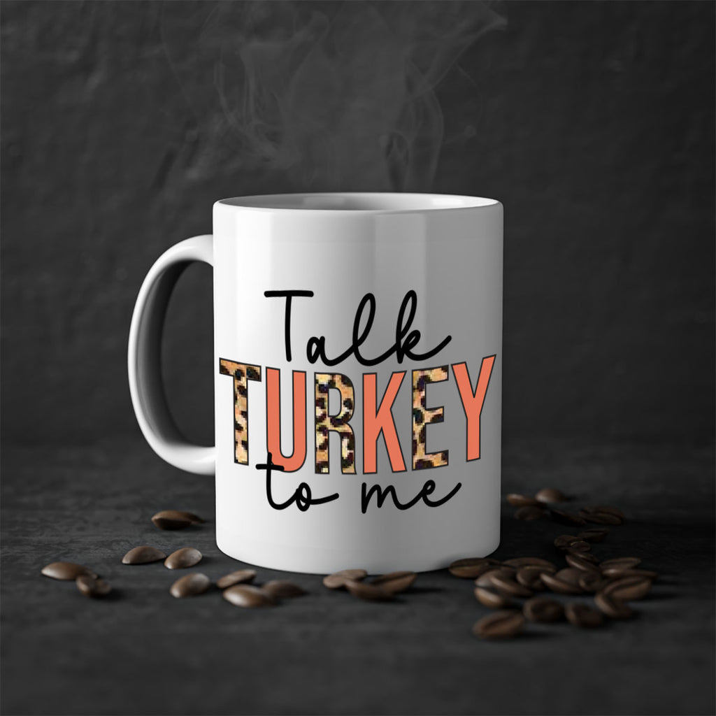 Talk turkey to me 595#- fall-Mug / Coffee Cup