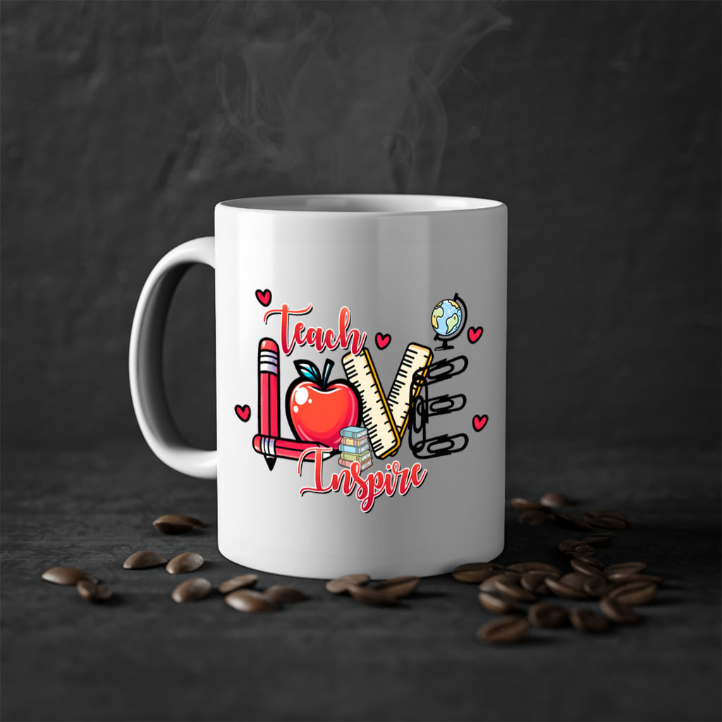 Teach Inspire Valentine 16#- teacher-Mug / Coffee Cup
