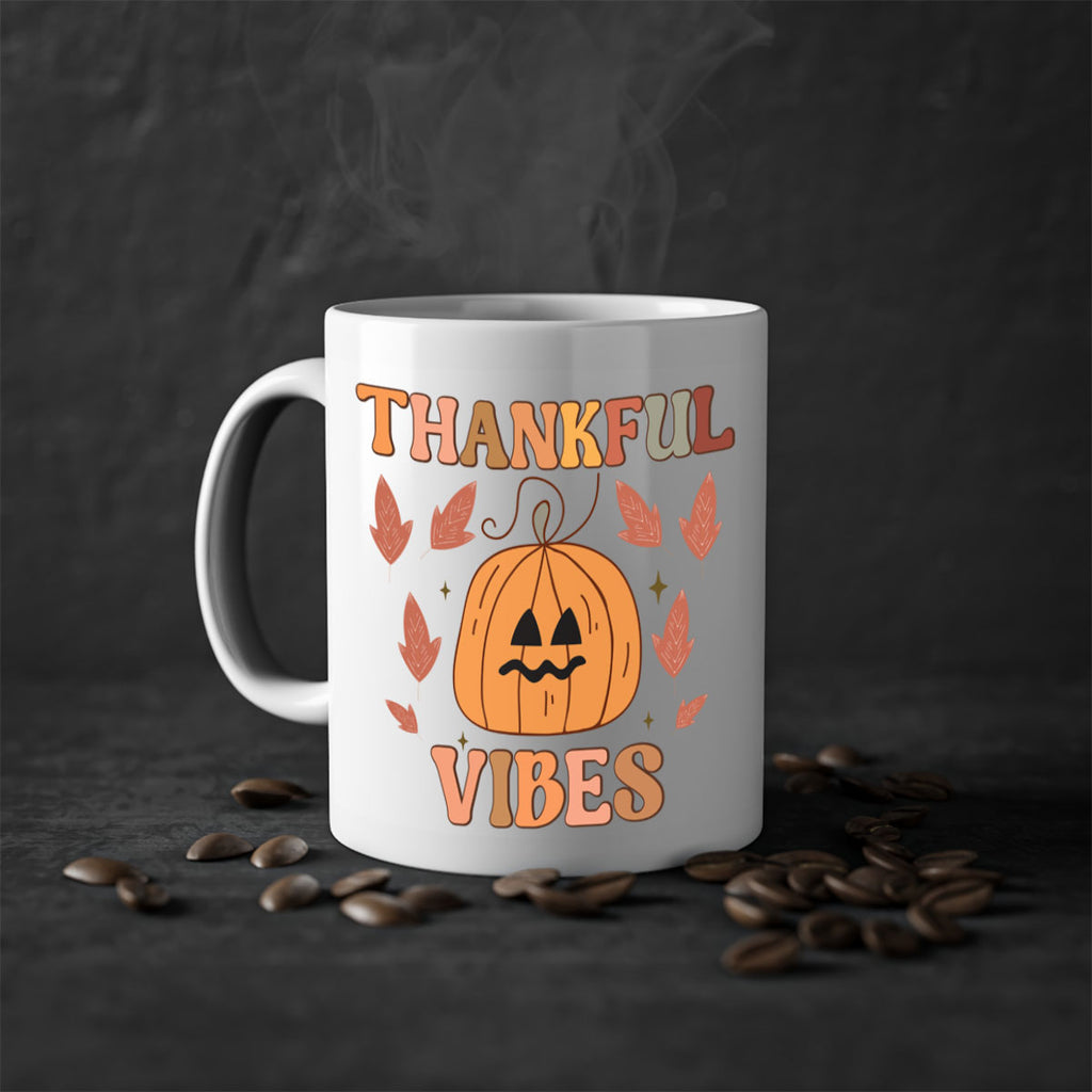 Thankful Vibes 607#- fall-Mug / Coffee Cup