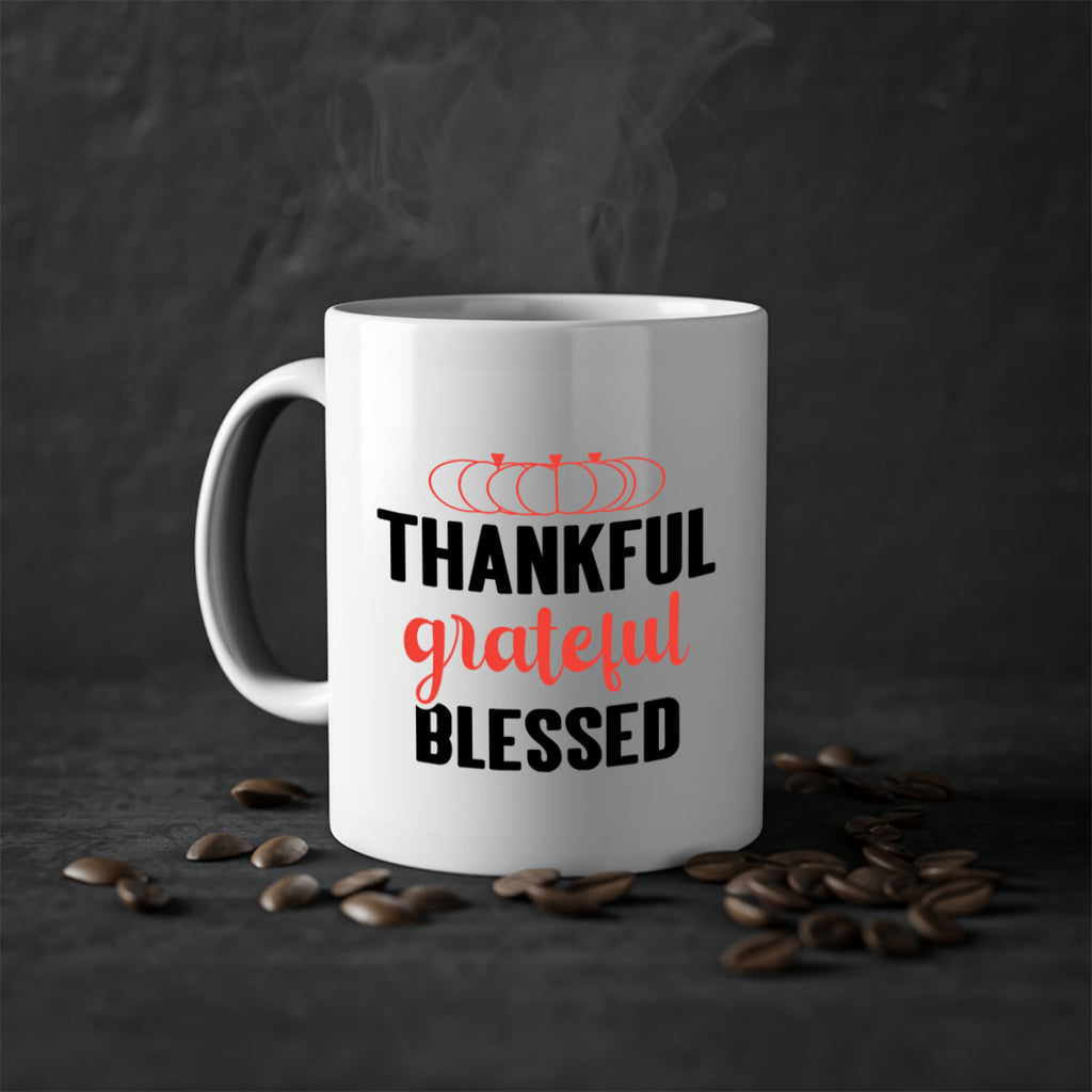 Thankful grateful blessed 603#- fall-Mug / Coffee Cup