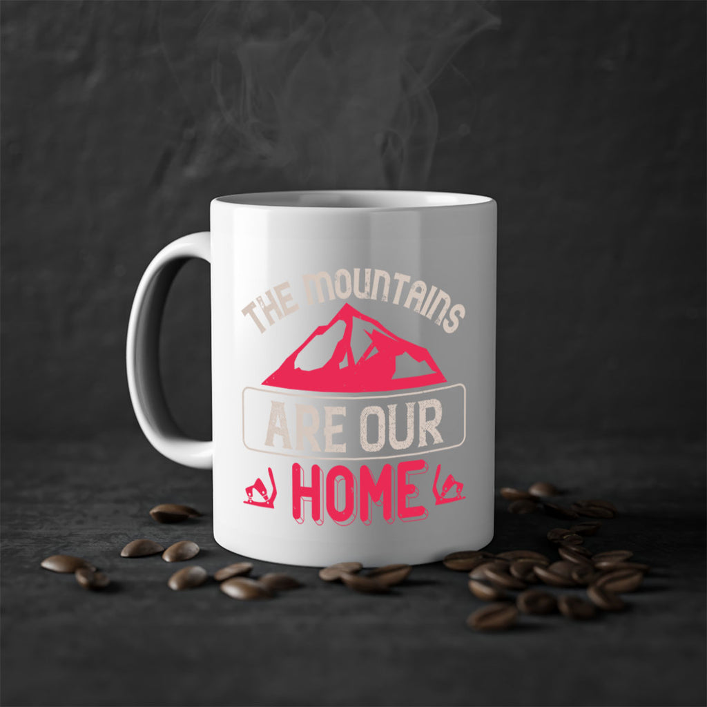 The mountains are our home 194#- ski-Mug / Coffee Cup