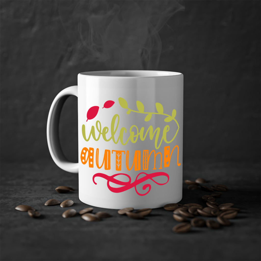 Welcome Autumn 629#- fall-Mug / Coffee Cup