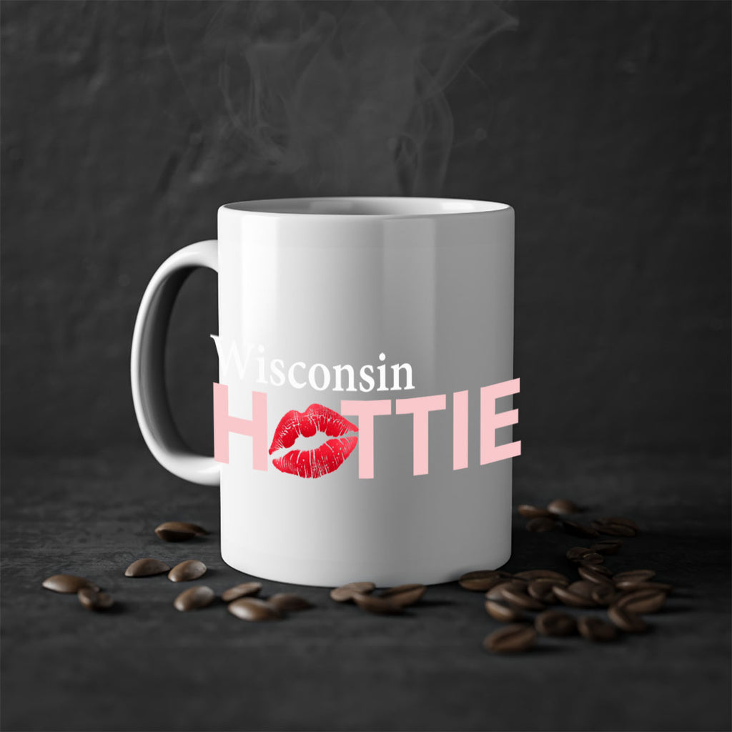 Wisconsin Hottie With Red Lips 103#- Hottie Collection-Mug / Coffee Cup