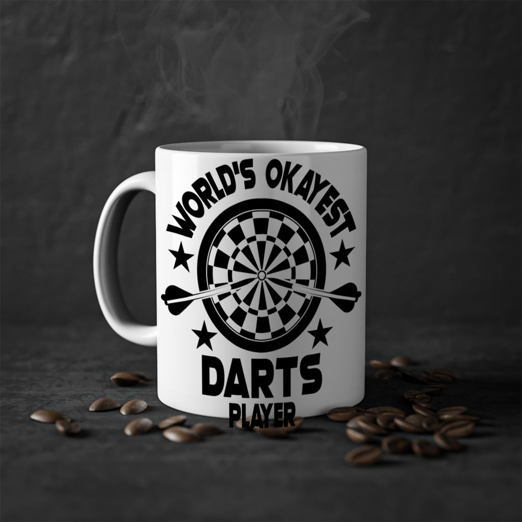 Worlds okayest Darts player 28#- darts-Mug / Coffee Cup