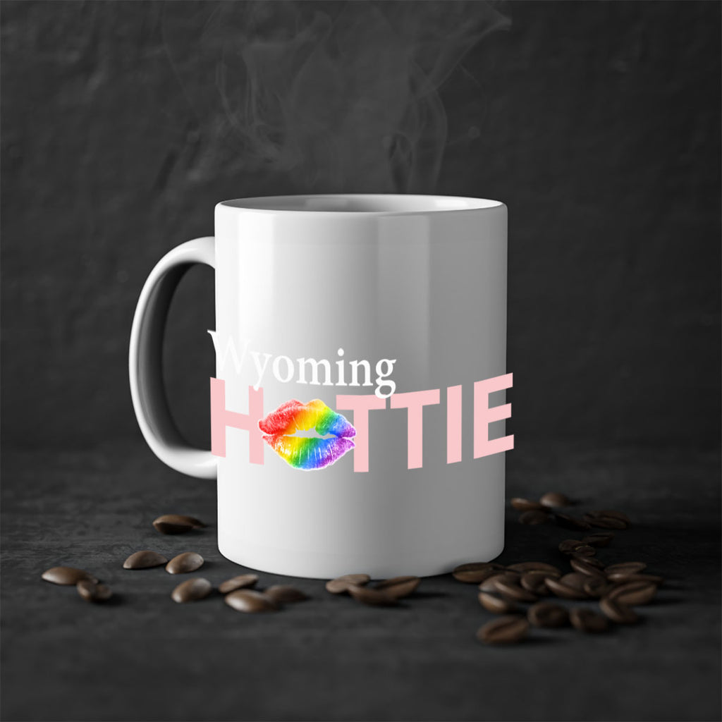 Wyoming Hottie with rainbow lips 101#- Hottie Collection-Mug / Coffee Cup