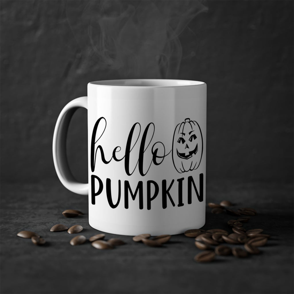 hello pumpkin 287#- fall-Mug / Coffee Cup