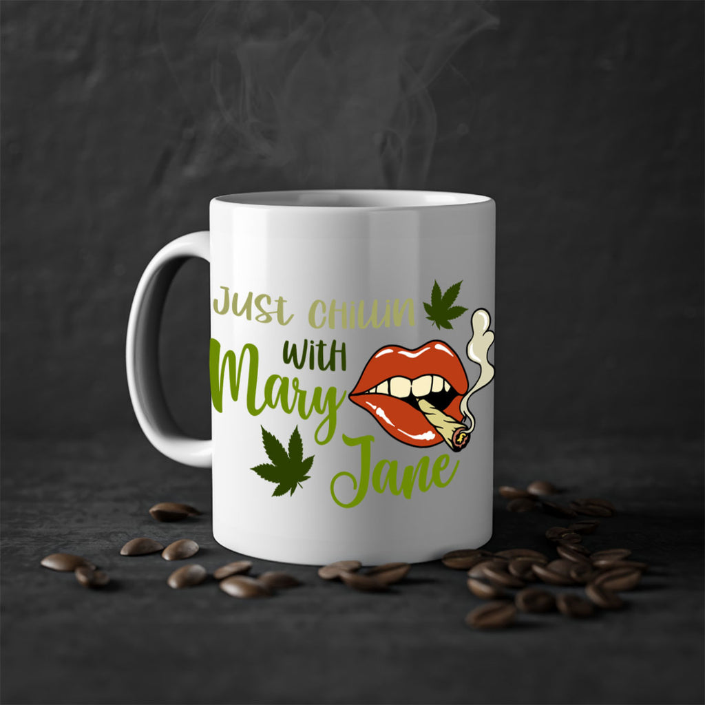 just chillin with mary jane 167#- marijuana-Mug / Coffee Cup