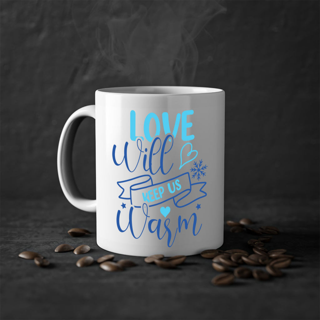 love will keep us warm 313#- winter-Mug / Coffee Cup