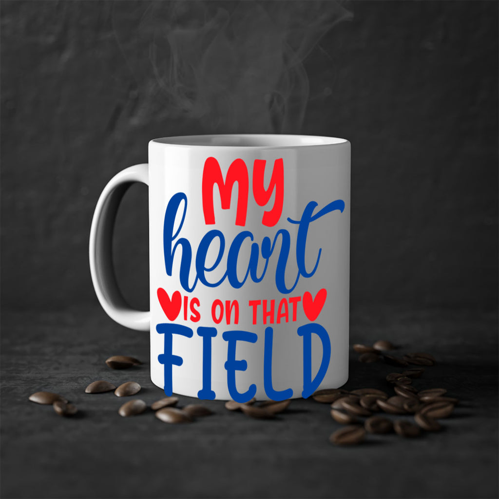 my heart is on that field 2050#- baseball-Mug / Coffee Cup