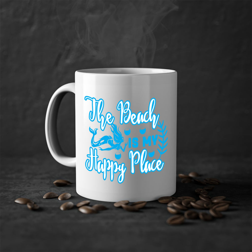 the beach is my happy place 627#- mermaid-Mug / Coffee Cup