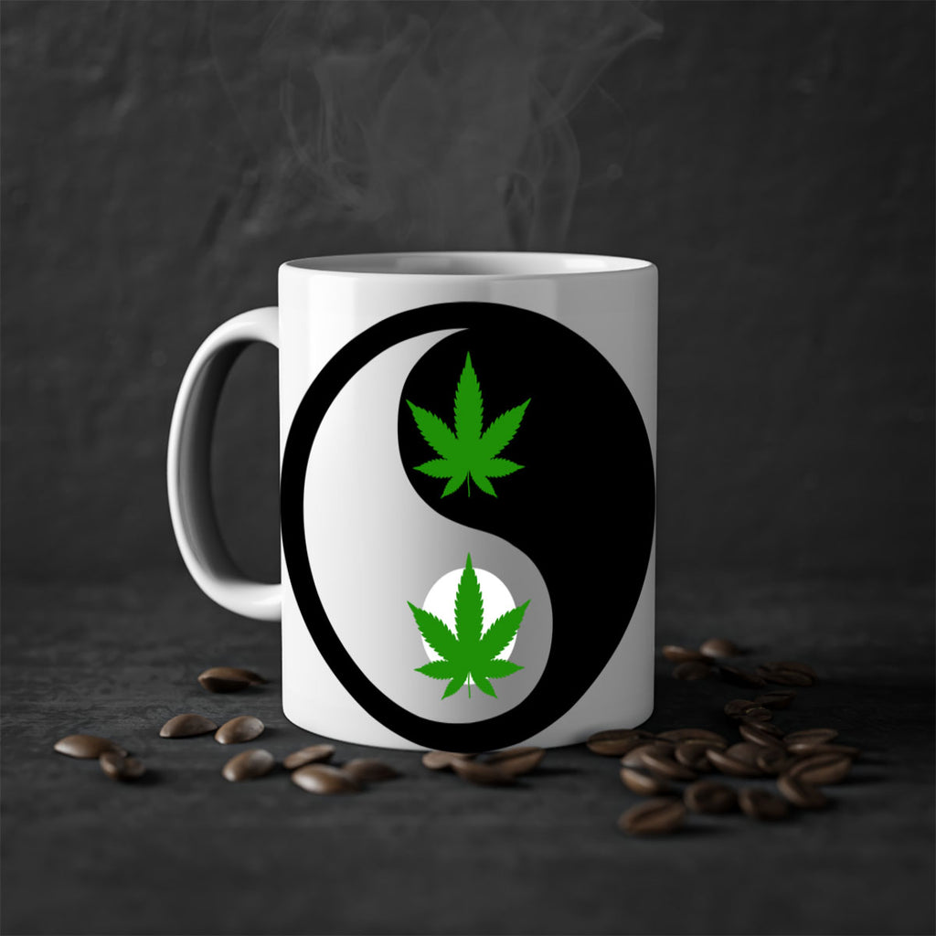 yin and yang weed 311#- marijuana-Mug / Coffee Cup