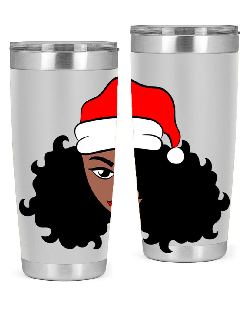 afro santa claus girl 71#- women-girls- Tumbler