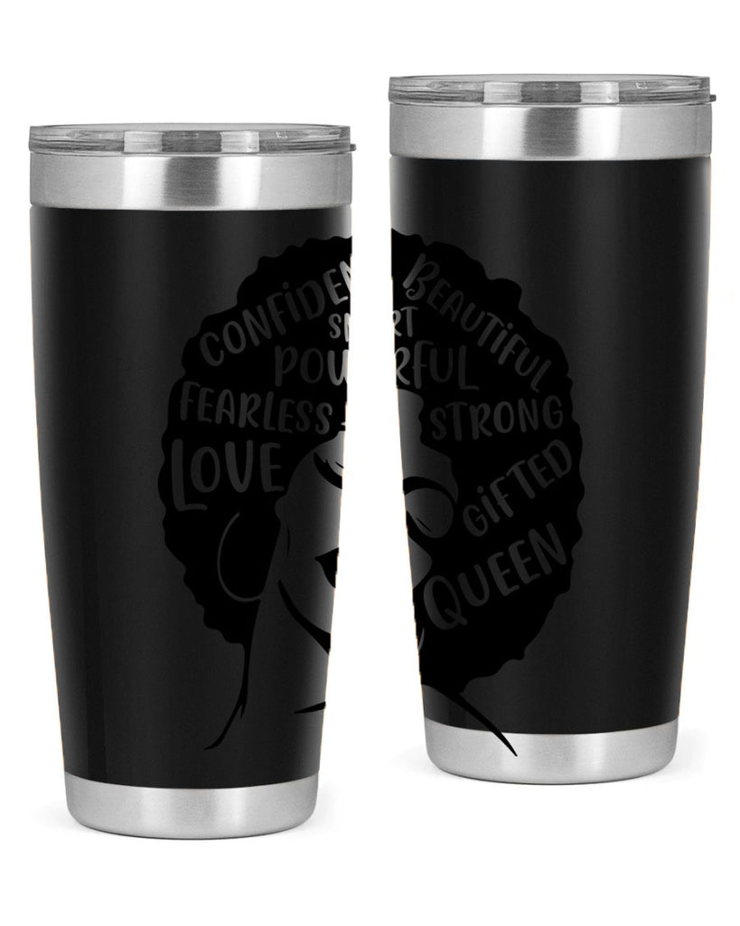 afro lady with words 24#- women-girls- Tumbler