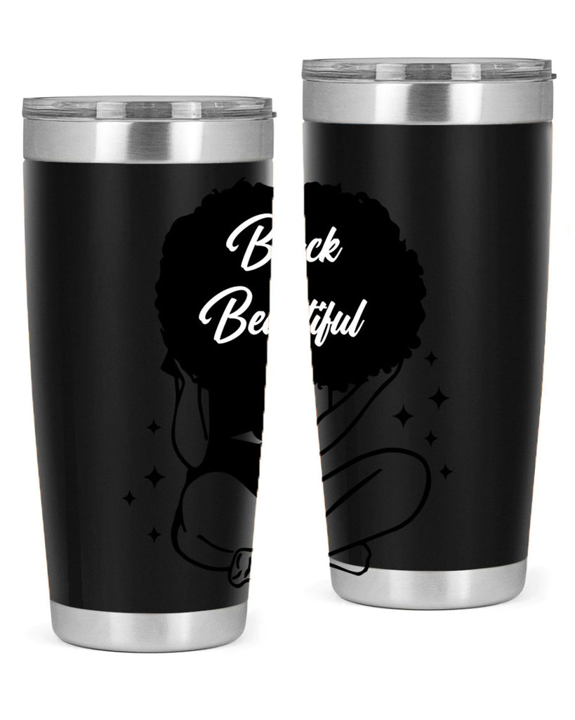 black is beautiful 15#- women-girls- Tumbler