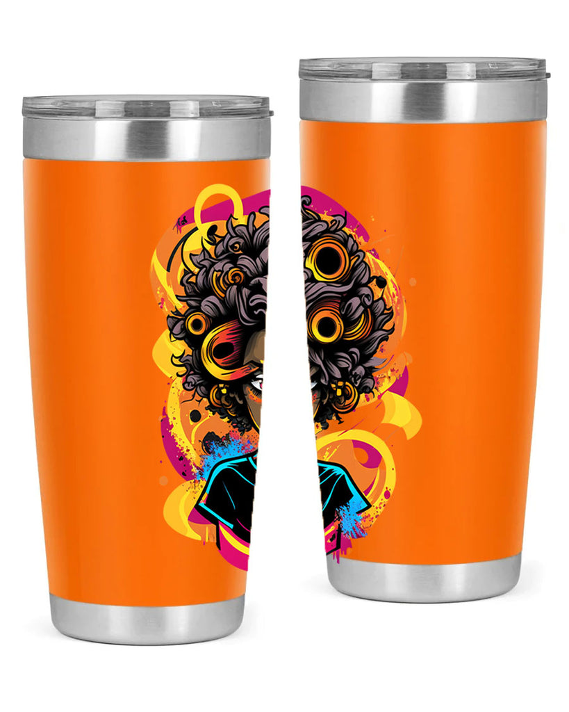 Sparkling Black Girl Design 6#- women-girls- Tumbler