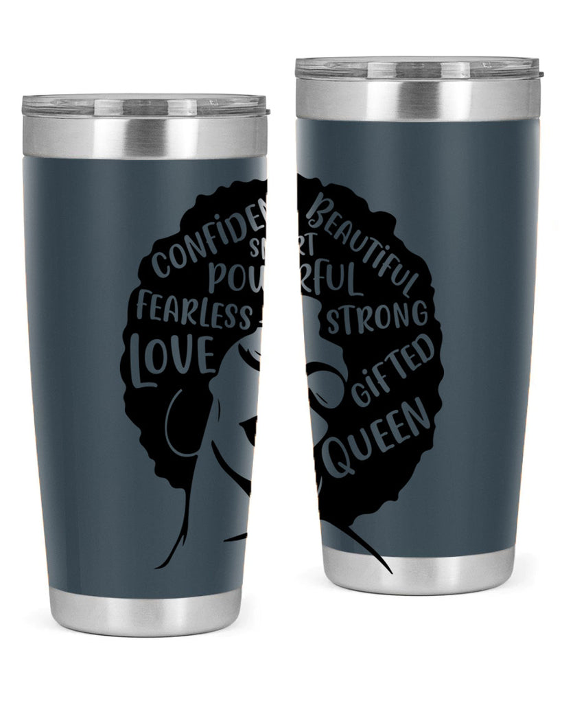 afro lady with words 24#- women-girls- Tumbler