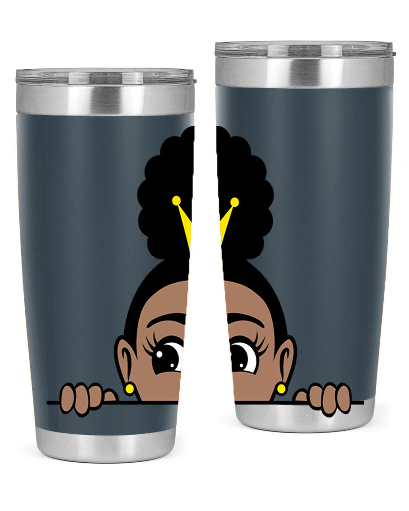 afro puff crown girl 1#- women-girls- Tumbler